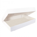 25 Cajas pastelería cartón blanco 19 x 28cm