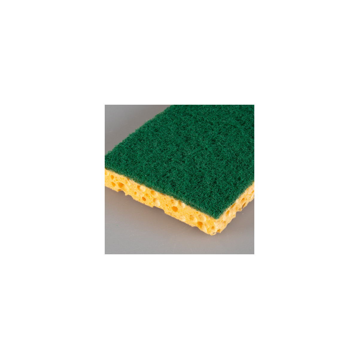 Esponja de cocina con estropajo verde incluido; pack x 6 1U