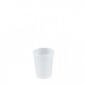 Vaso reutilizable blanco translúcido liso 12 cL