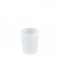 Vaso reutilizable blanco translúcido liso 20 cL