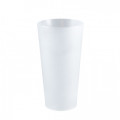 Vaso reutilizable blanco translúcido 60 cL