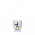 Vaso plástico reutilizable café 12cl - Personalizable Cuatricomía