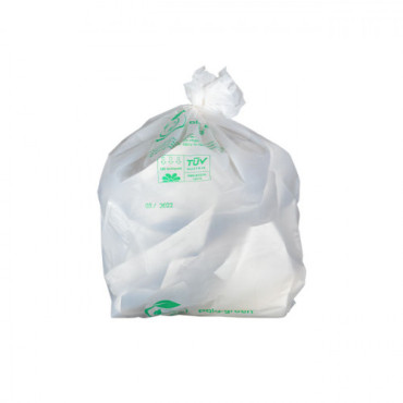 Caja de 200 Bolsas basura 80L biodegradable ecológica almidón