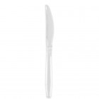 Cuchillo reutilizable transparente de 18 cm