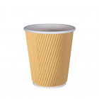 Vaso de papel kraft de triple pared 12 Oz