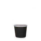 Vaso de papel negro triple pared 4 Oz