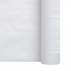 Mantel de papel damasco blanco en rollo 1,18 x 50 m