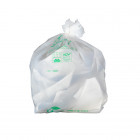 Bolsas de basura blancas biodegradables y compostables de 110 L